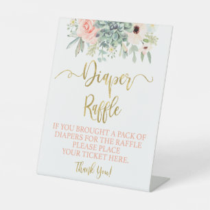 おむつラッフル吸汁性 台座サイン