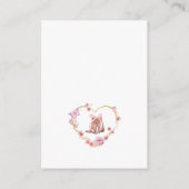 おむつラッフル女性のカーボーイベビーシャワー エンクロージャーカード (裏面)