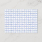 おむつラッフル小さなバニーバルーン赤ちゃんシャワー エンクロージャーカード (裏面)