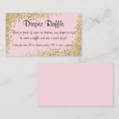 おむつラッフル招待状インサート エンクロージャーカード (正面/裏面)