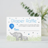 おむつラッフル水彩象エンクロージャカード エンクロージャーカード (スタンド正面)