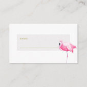 おむつラッフル熱帯ルアウ(ハワイ式宴会)ベビーシャワー エンクロージャーカード (裏面)