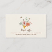 おむつラッフル甘い缶蜂蜜の赤ちゃんシャワー エンクロージャーカード (正面)