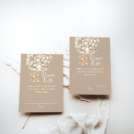 おむつラッフル男女兼用ベビーシャワー エンクロージャーカード