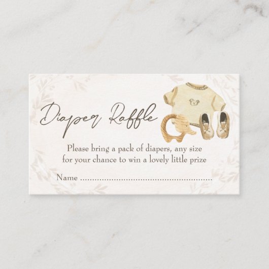 おむつラッフル男女兼用甘い赤ちゃん服 エンクロージャーカード (正面)