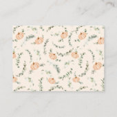 おむつラッフル秋リトルカンプキンベビーシャワー エンクロージャーカード (裏面)