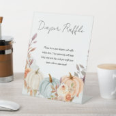 おむつラッフル秋リトルカンプキンベビーシャワー 台座サイン (インサイチュ)