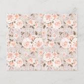 おむつラッフル素朴バラベビーシャワー入力カード チラシ (裏面)