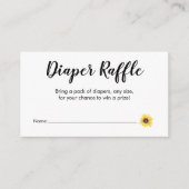 おむつラッフル絵を描ひまわり エンクロージャーカード (正面)