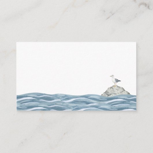 おむつラッフル航海のベビーシャワー エンクロージャーカード (裏面)