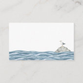 おむつラッフル航海のベビーシャワー エンクロージャーカード (裏面)