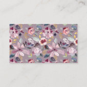 おむつラッフル薄紫フローラベビーショー エンクロージャーカード (裏面)