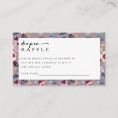 おむつラッフル薄紫フローラベビーショー エンクロージャーカード (正面)