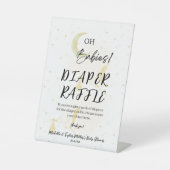 おむつラッフル赤ちゃんシャワー台座看板 台座サイン (正面)