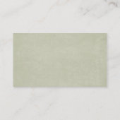 おむつラッフル赤面バラセージ緑ベビーシャワー エンクロージャーカード (裏面)