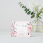 おむつラッフル赤面バラベビーシャワー挿入カード エンクロージャーカード (スタンド正面)