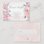 おむつラッフル赤面バラベビーシャワー挿入カード エンクロージャーカード (正面/裏面)