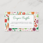 おむつラッフル農家マーケットローカル栽培ベビー エンクロージャーカード (正面)