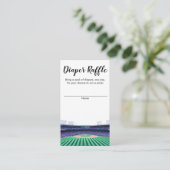 おむつラッフル野球赤ちゃんシャワー囲いカード エンクロージャーカード (スタンド正面)