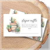 おむつラッフル | サボテンの本をテーマにした赤ちゃんシャワー エンクロージャーカード