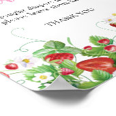 おむつラッフル |ストロベリースイートベビーシャワー ポスター (角)