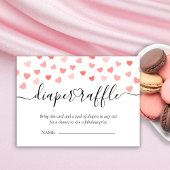 おむつラッフル | |バレンタインデーの赤ちゃんシャワー エンクロージャーカード