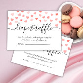 おむつラッフル | |バレンタインデーの赤ちゃんシャワー エンクロージャーカード