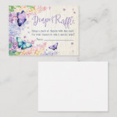 おむつラッフル |ベビーシャワー招待状挿入カード エンクロージャーカード (正面/裏面)