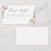 おむつラッフル |ベビーシャワー招待状挿入 名刺 (正面/裏面)