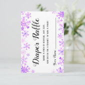 おむつラッフル-ベビー、外は寒い 招待状 (スタンド正面)