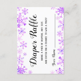 おむつラッフル-ベビー、外は寒い 招待状