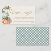 おむつラッフル – 秋素朴秋ベビーシャワー | E エンクロージャーカード (正面/裏面)