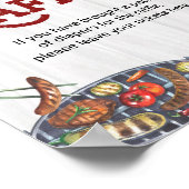 おむつラッフルBBQバックヤードベビー素朴シャワー ポスター (角)