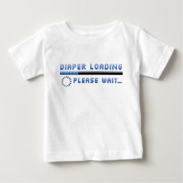 おむつローディングお待ち ベビーTシャツ