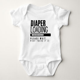 おむつロード…..お待ちください ベビーボディスーツ