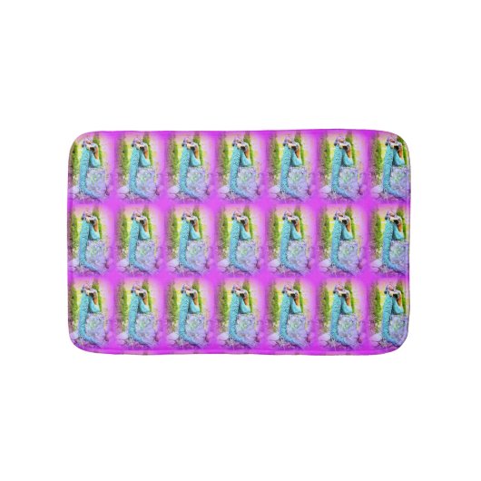 おむつ人魚パターン バスマット (正面)