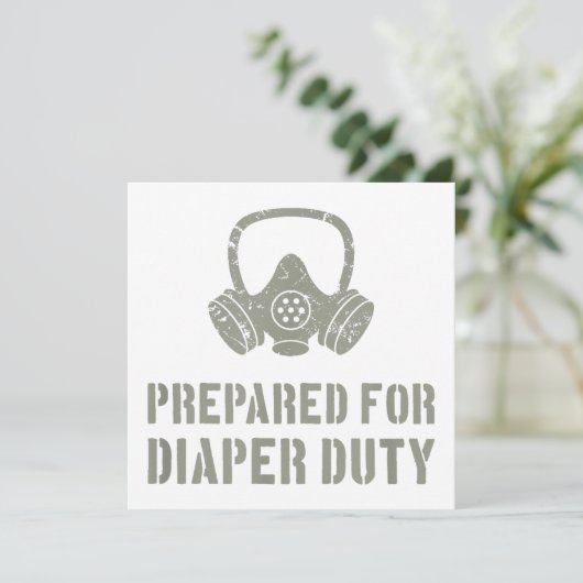 おむつ係の新しい父親おもしろい 招待状 (スタンド正面)