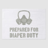 おむつ係の新しい父親おもしろい 薄葉紙 (正面)