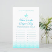 おむつ内のバッグ – ベビーシャワーゲーム (スタンド正面)