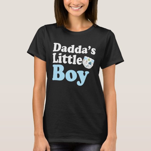 おむつ女の子の小さなパッド入り王女おむつ男の子 Tシャツ (正面)