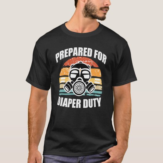 おむつ当番用ガスマスク Tシャツ (正面)