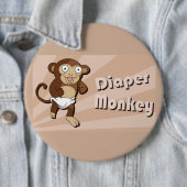 おむつ猿ボタン 缶バッジ (インサイチュ)
