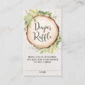 おむつ男女兼用の素朴ラッフル エンクロージャーカード (正面)