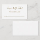 おむつ男女兼用ラッフルチケットベビーシャワー エンクロージャーカード (正面/裏面)