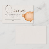 おむつ男女兼用ラッフルバルーンベア エンクロージャーカード (正面/裏面)