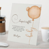 おむつ男女兼用ラッフルバルーンベア 台座サイン (インサイチュ)