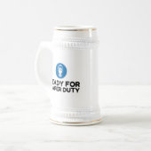 おむつ義務のガスマスクの準備ができおもしろいた ビールジョッキ (正面左)