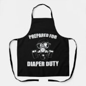 おむつ義務子育てTシャツ用の準備 エプロン (正面)