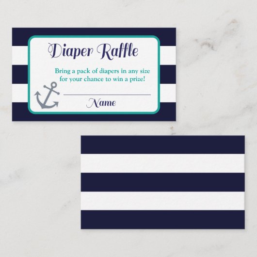 おむつ航海のラッフルインサート | いかり エンクロージャーカード (正面/裏面)