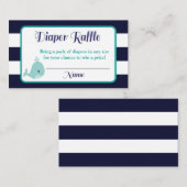 おむつ航海のラッフルインサート | クジラ エンクロージャーカード (正面/裏面)